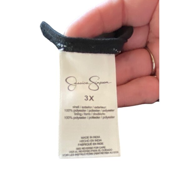 Jessica Simpson Maxi Dress Black Size 3X - Picture 5 of 15